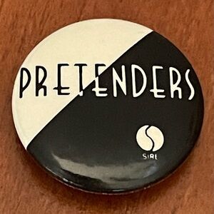 Vintage 1980 Pretenders Band Sire Button Pinback
